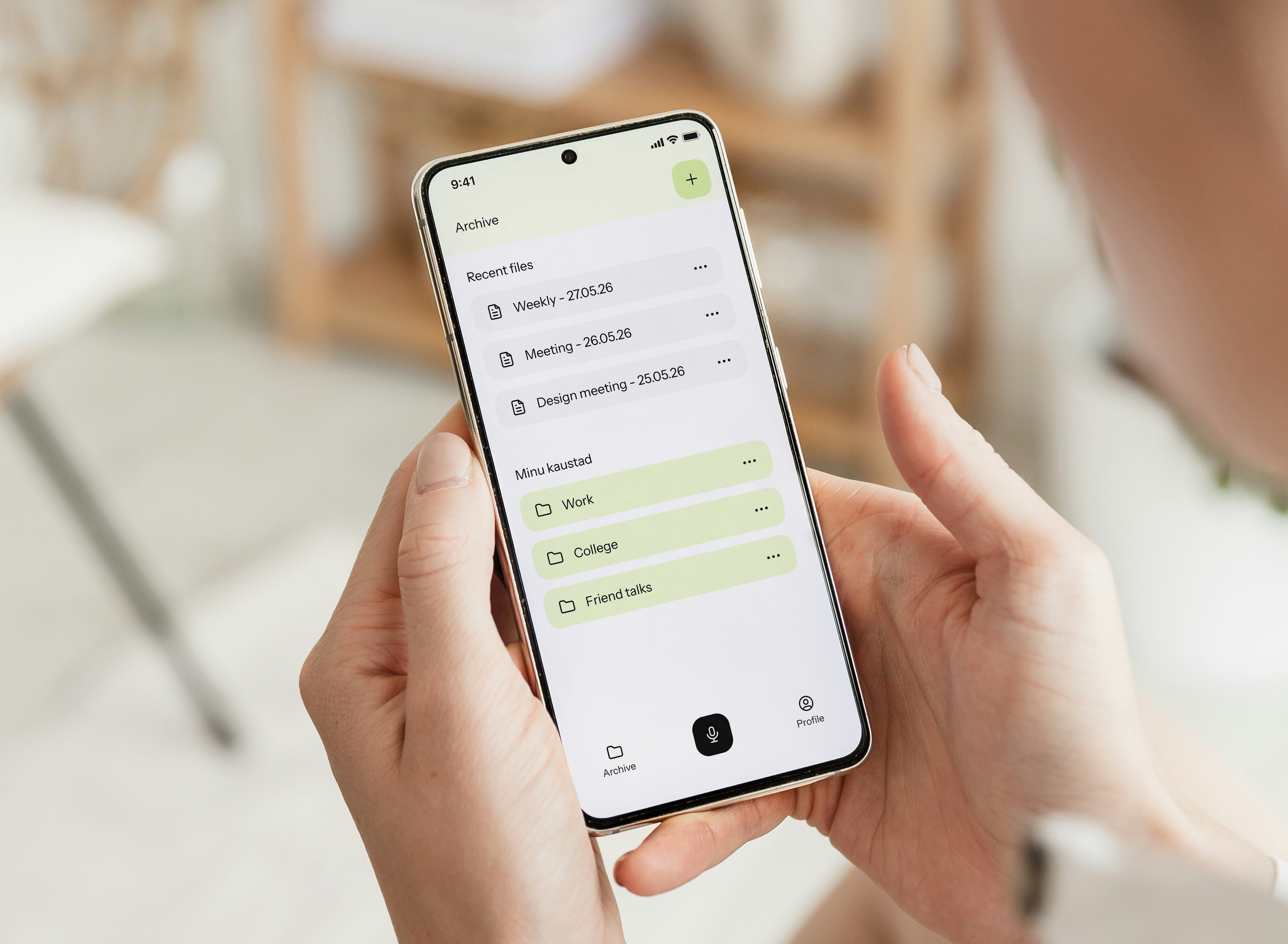 Soundfr app screens